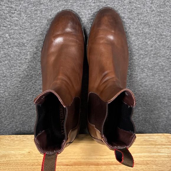 Allen Edmonds Nomad Chelsea Boots Mens 12 D Brown Leather Ankle USA Made main image 9